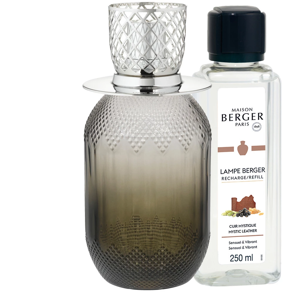 Lampe Berger Geschenkset Evanescence Grau inkl. 250ml Kraftvolles Leder Lampe Berger Geschenkset Evanescence Grau inkl. 250ml Kraftvolles Leder