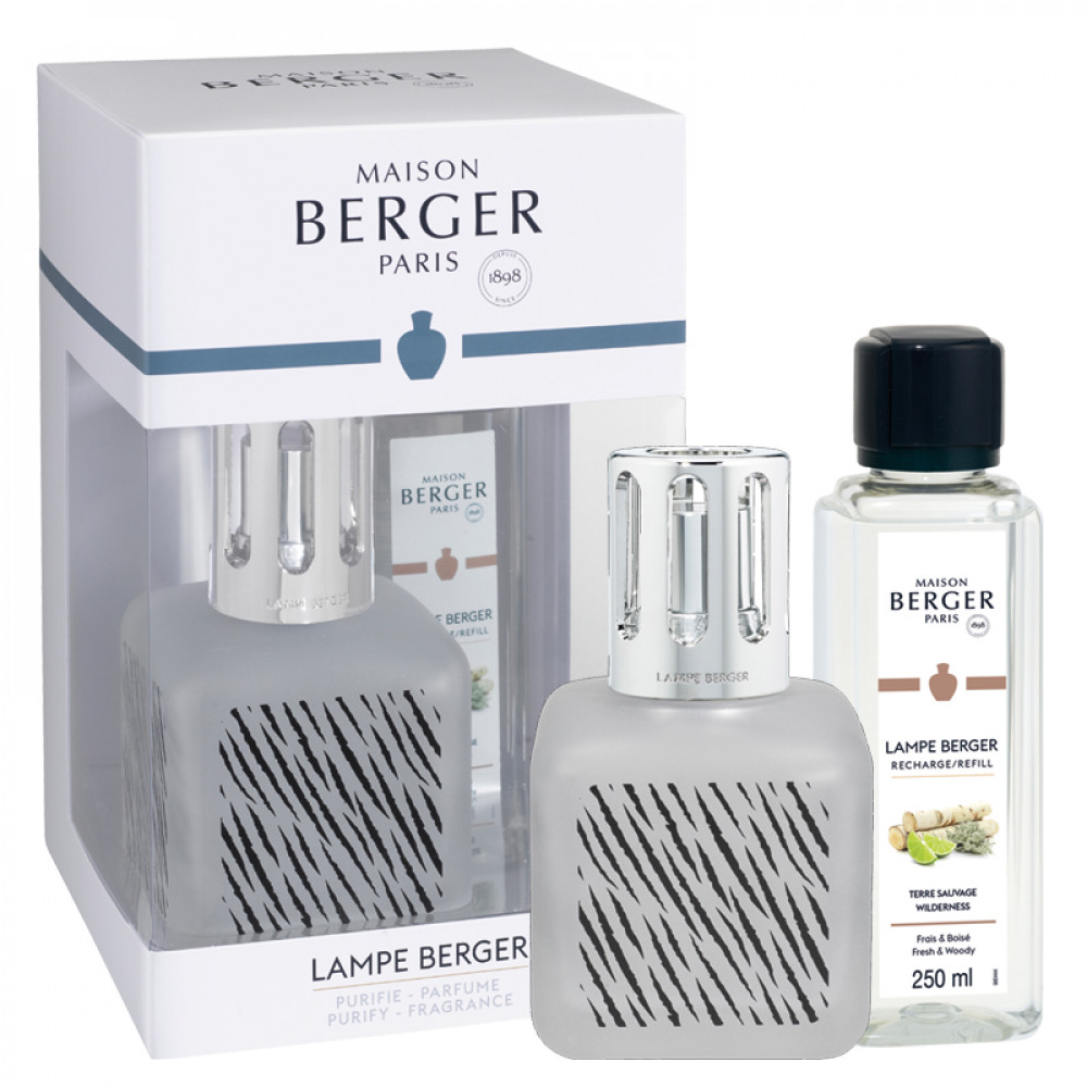 Lampe Berger giftset brander glaçon plumes cotton caress 250 ml kopen