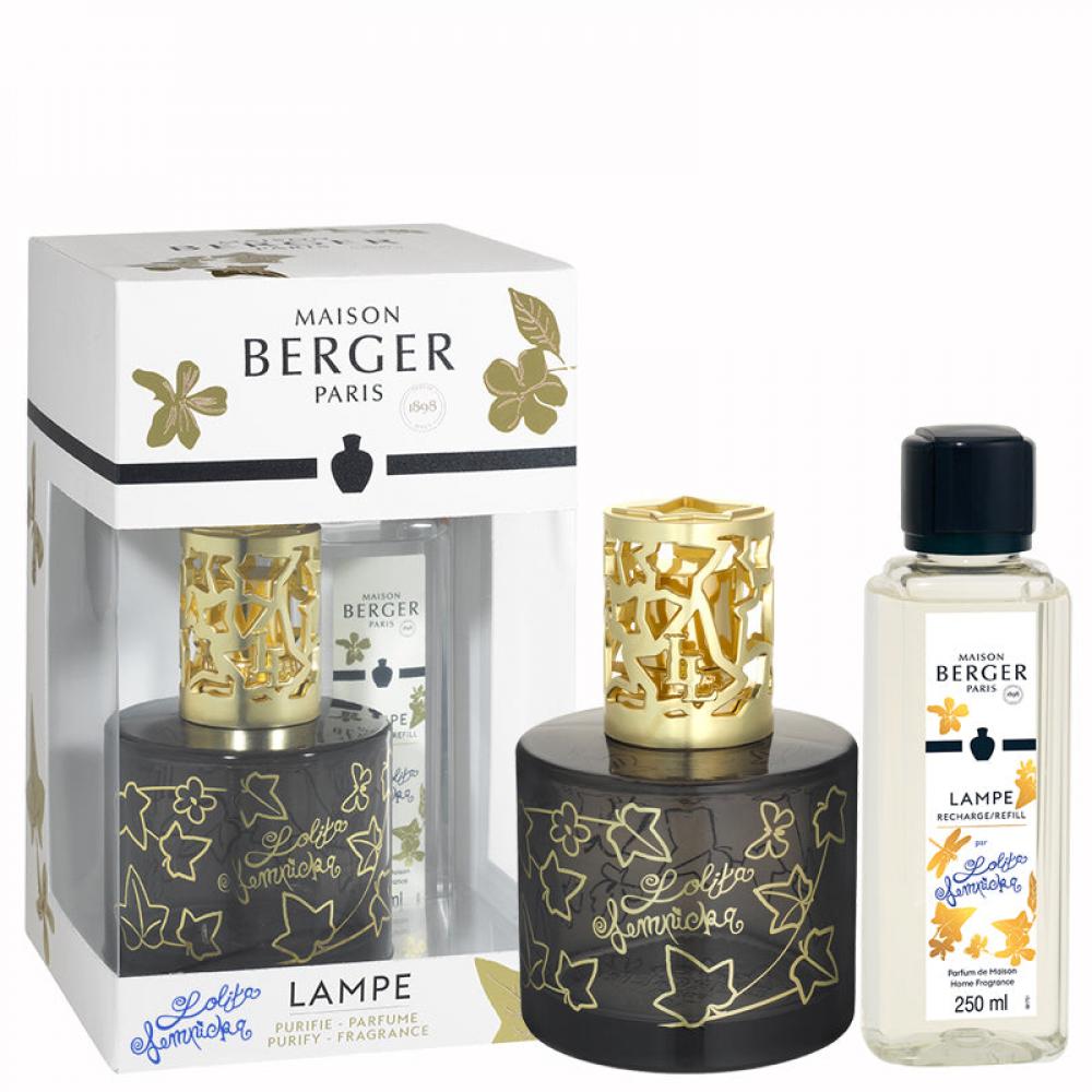 Lampe Berger Geschenkset Lolita Lempicka schwarz / gold inkl. 250ml Duft